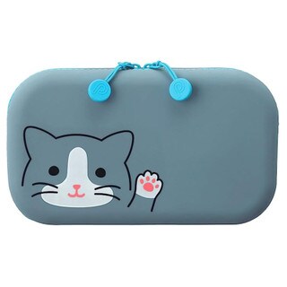 PuniLabo Grey Cat Zipper Pouch